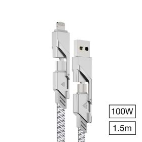Notebook Fast Charge Data Cable Three-in-one PD (Option: Silver-USB)