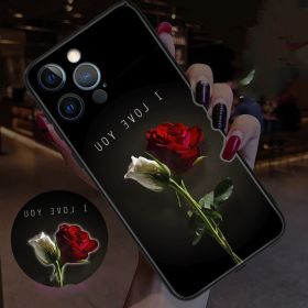 Rosette Incoming Light Emitting Phone Case (Option: Black-Seminal aperture-iphone 6Plus/6SPlus)