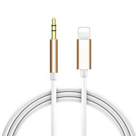 Mobile Phone Audio Cable 35mm Vehicle-mounted Mobile Phone Audio Cable (Option: Gold-1 M)